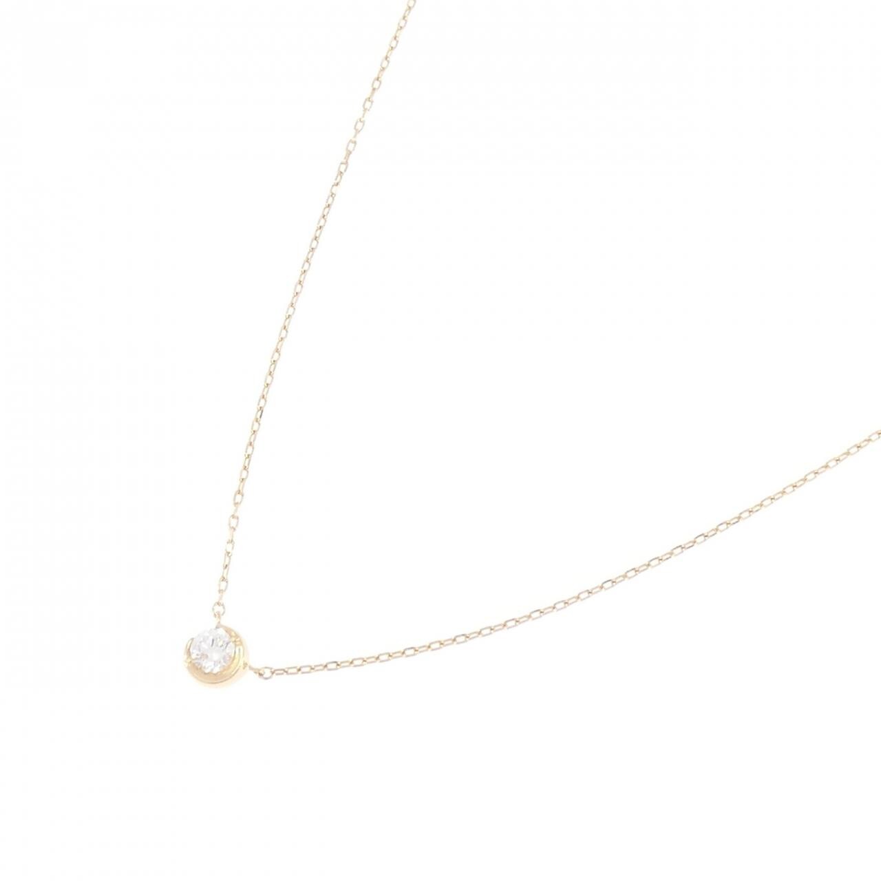 スタージュエリー ムーンセッティング ネックレス 0.06CT