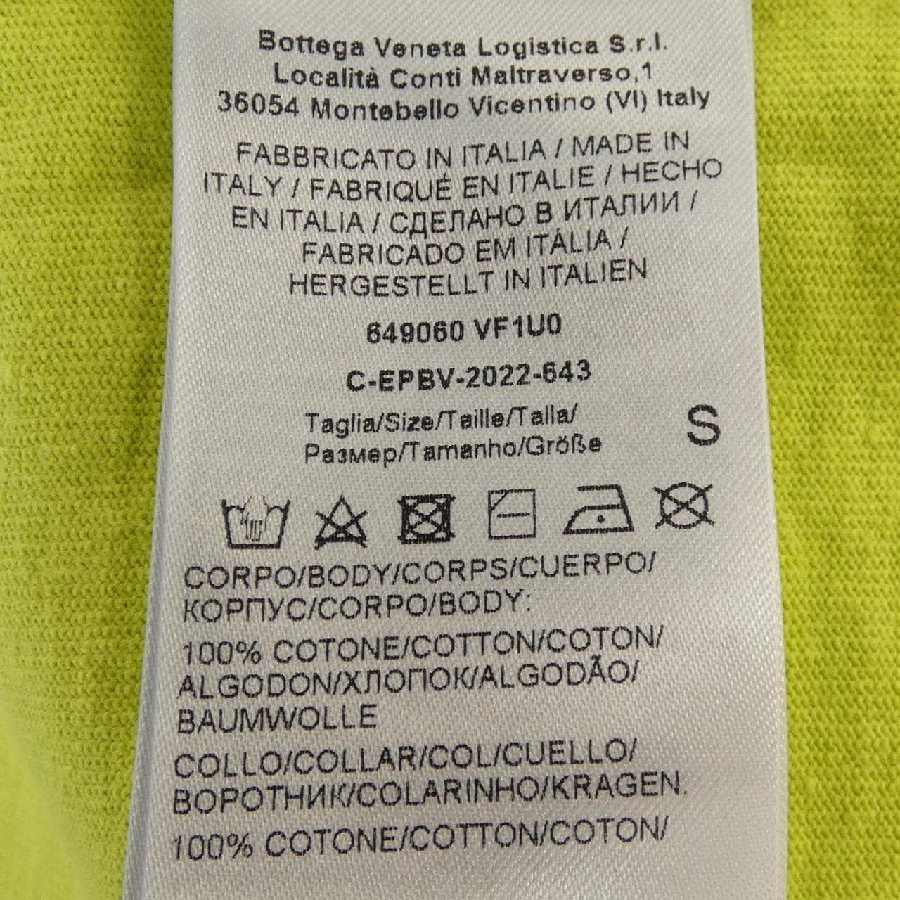 ボッテガヴェネタ BOTTEGA VENETA 649060 VF1U0 Tシャツ