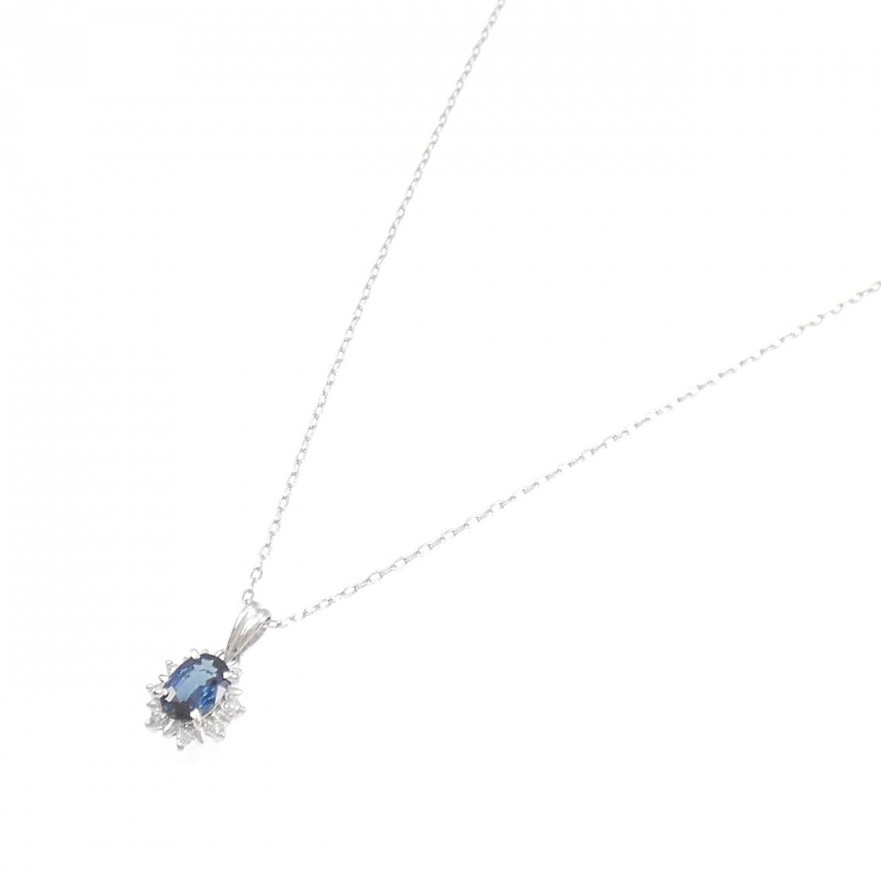 PT蓝宝石项链0.72CT