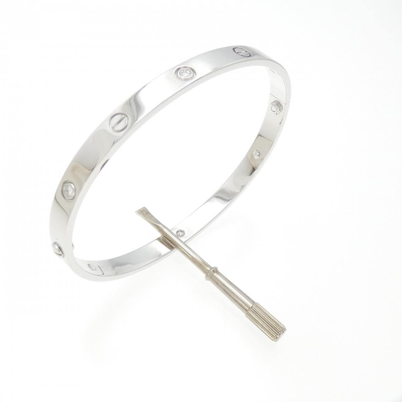 CARTIER LOVE手鍊half 鑽石6P