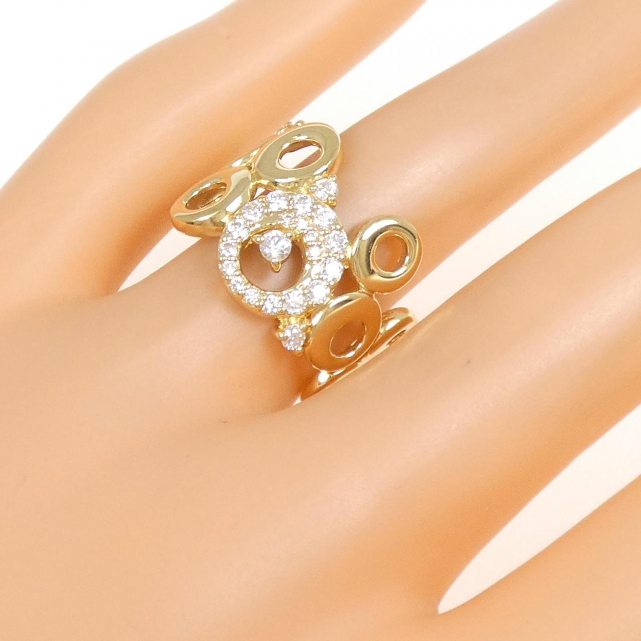K18YG ダイヤモンド リング 0.45CT