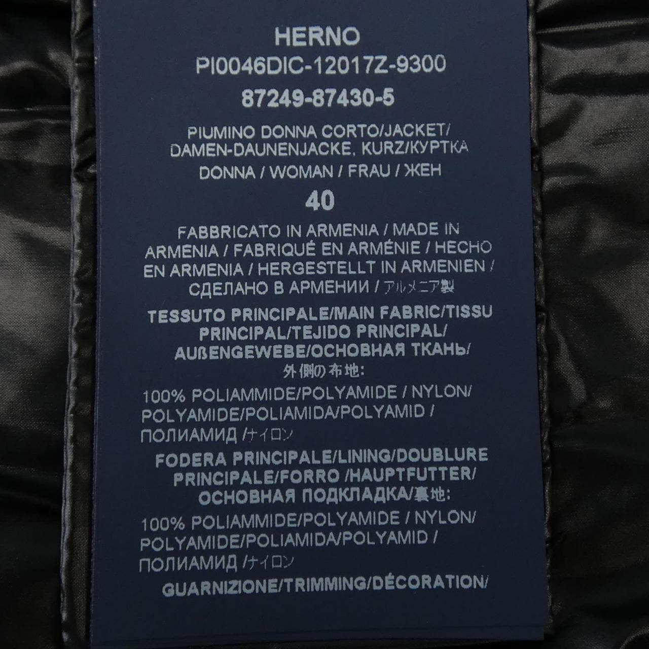 ヘルノ Herno PI0046DIC 12017Z 9300 ダウンジャケット