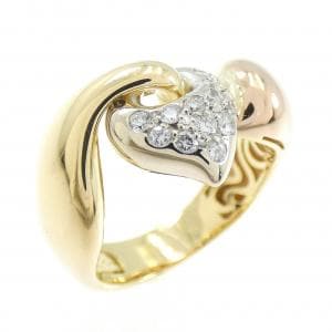 750スリーカラー ダイヤモンド リング