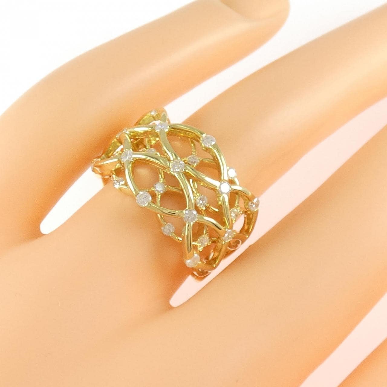 K18YG ダイヤモンド リング 0.50CT