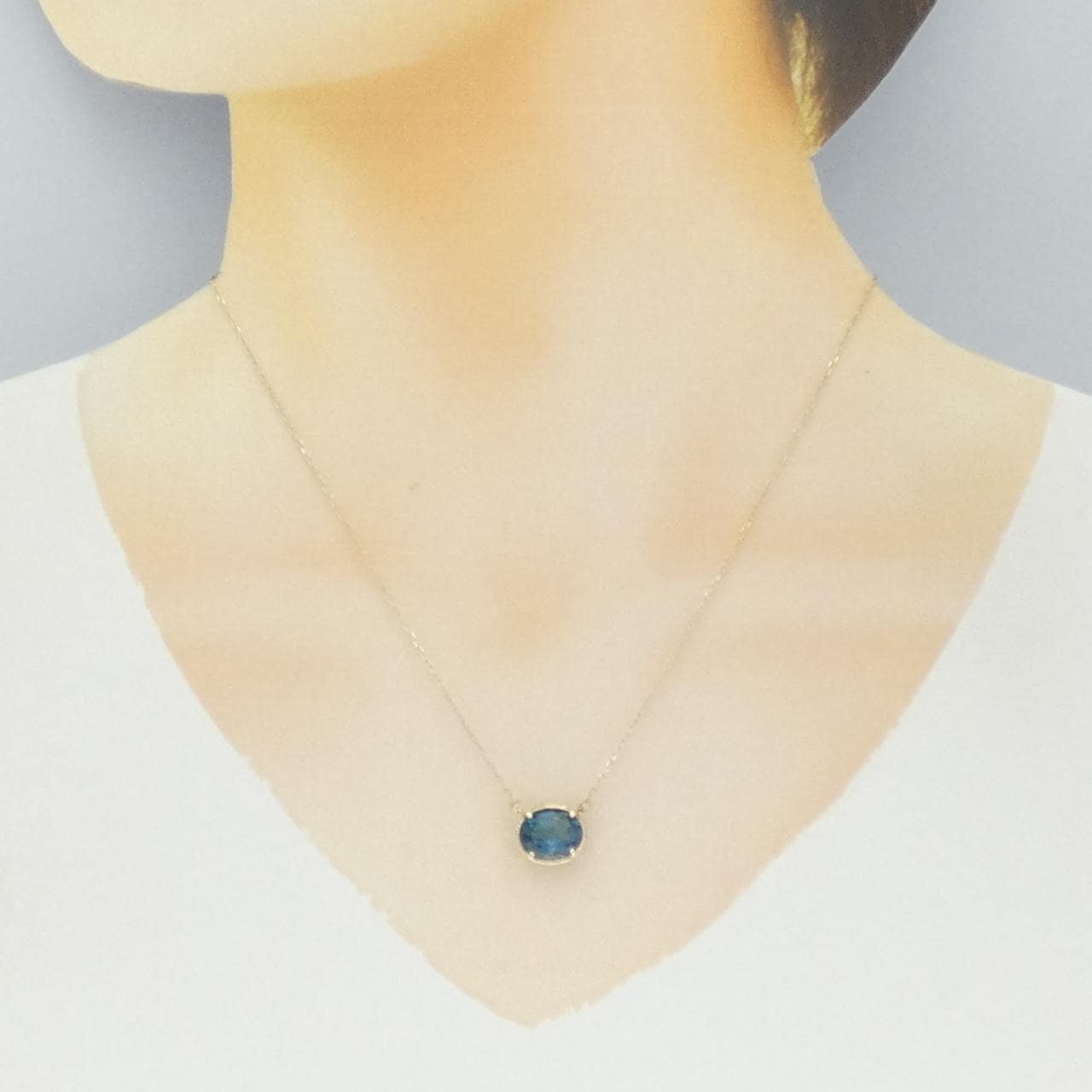 K10YG ブルートパーズ ネックレス