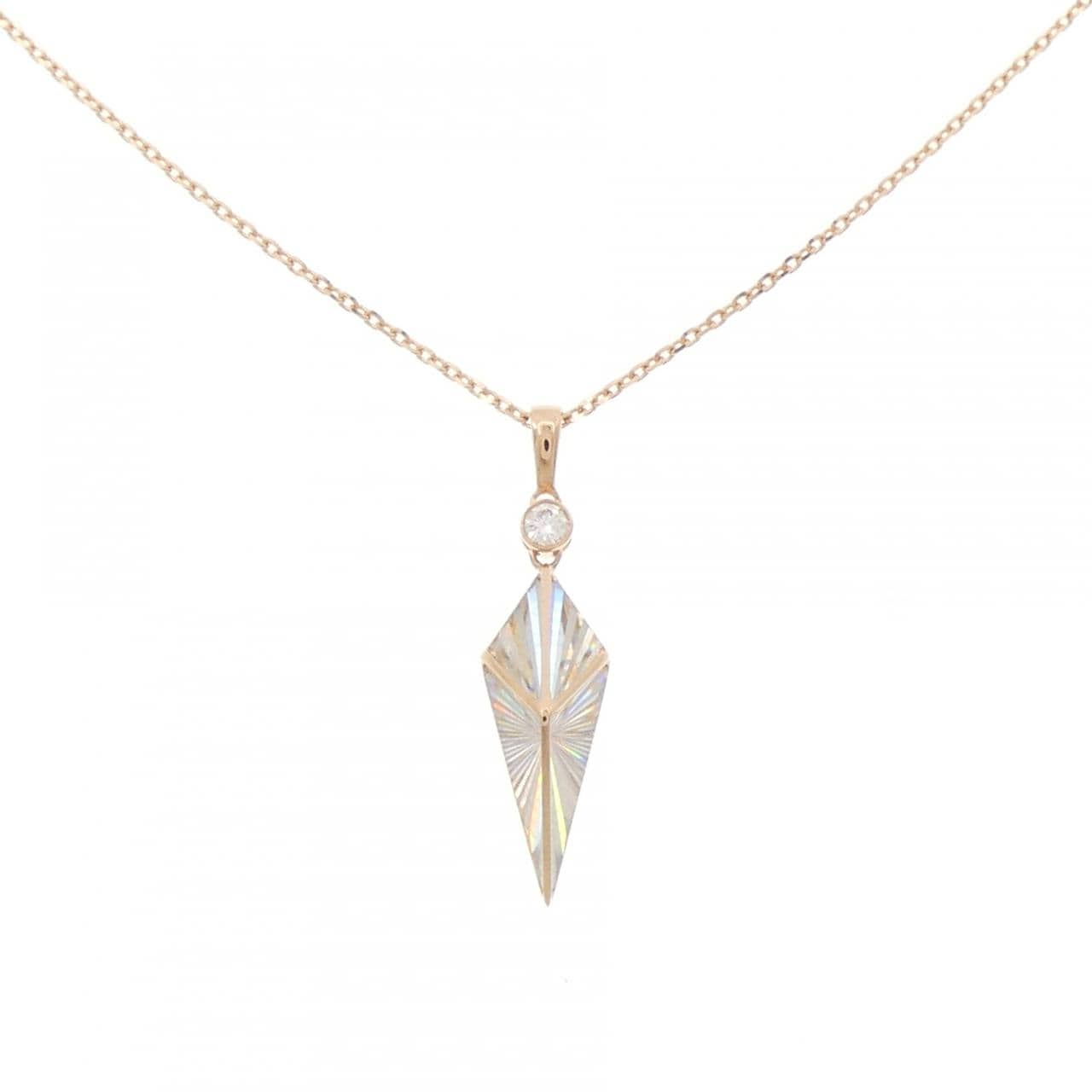 K18PG ダイヤモンド ネックレス 0.03CT