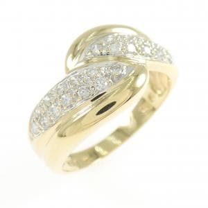 K18YG/K18WG ダイヤモンド リング 0.25CT
