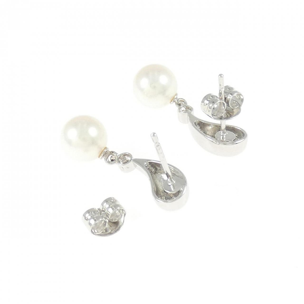 K14WG アコヤパール ピアス 7mm