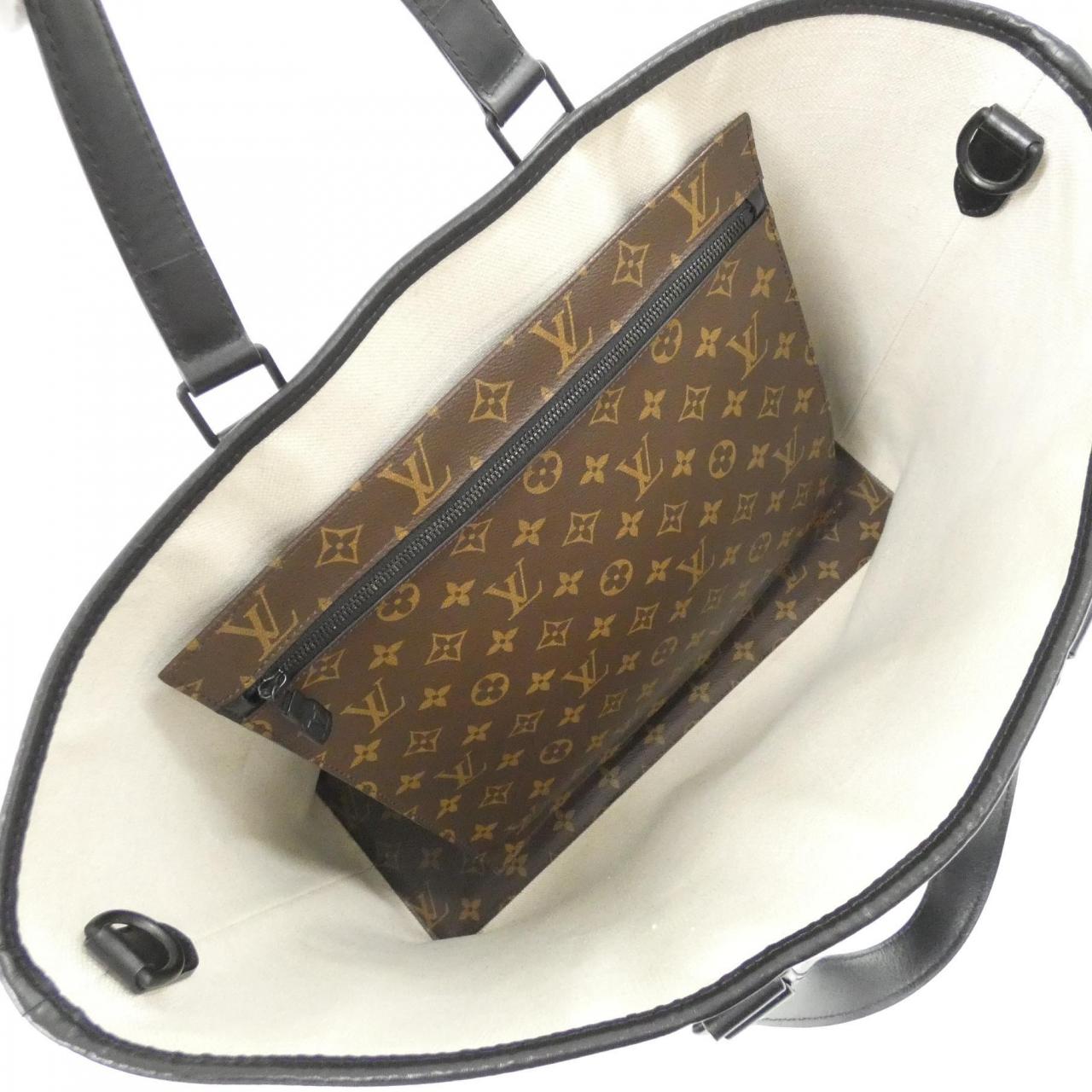 LOUIS VUITTON Monogram Macassar Weekend Tote GM M45733 包