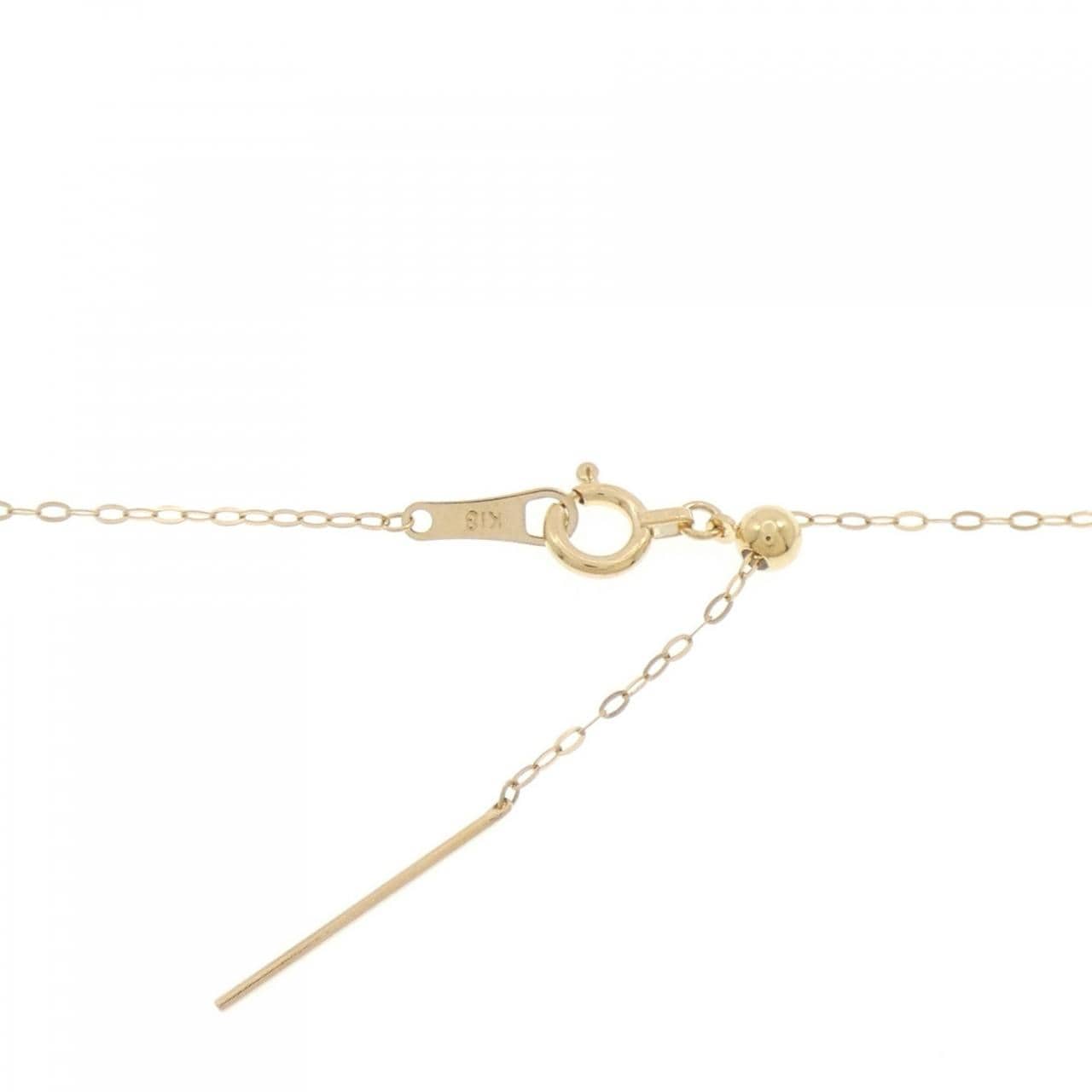 K18YG クロス ダイヤモンド ネックレス 0.11CT