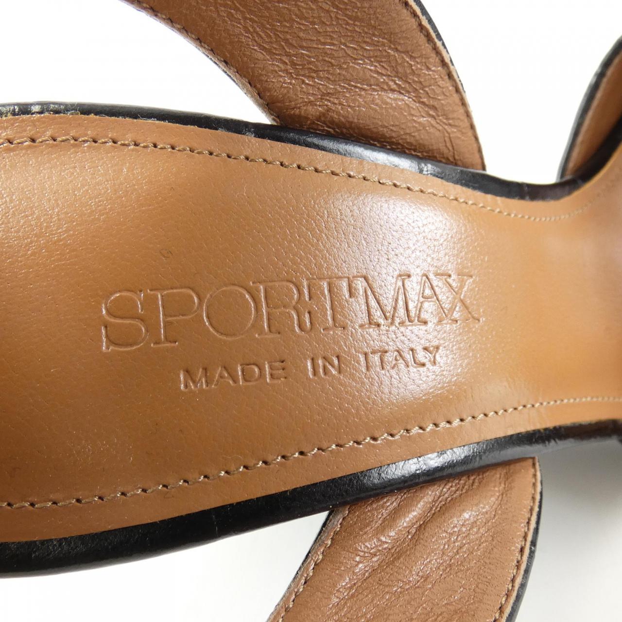 SPORTMAX スポーツマックス サンダル 36(22.5cm位) 黒