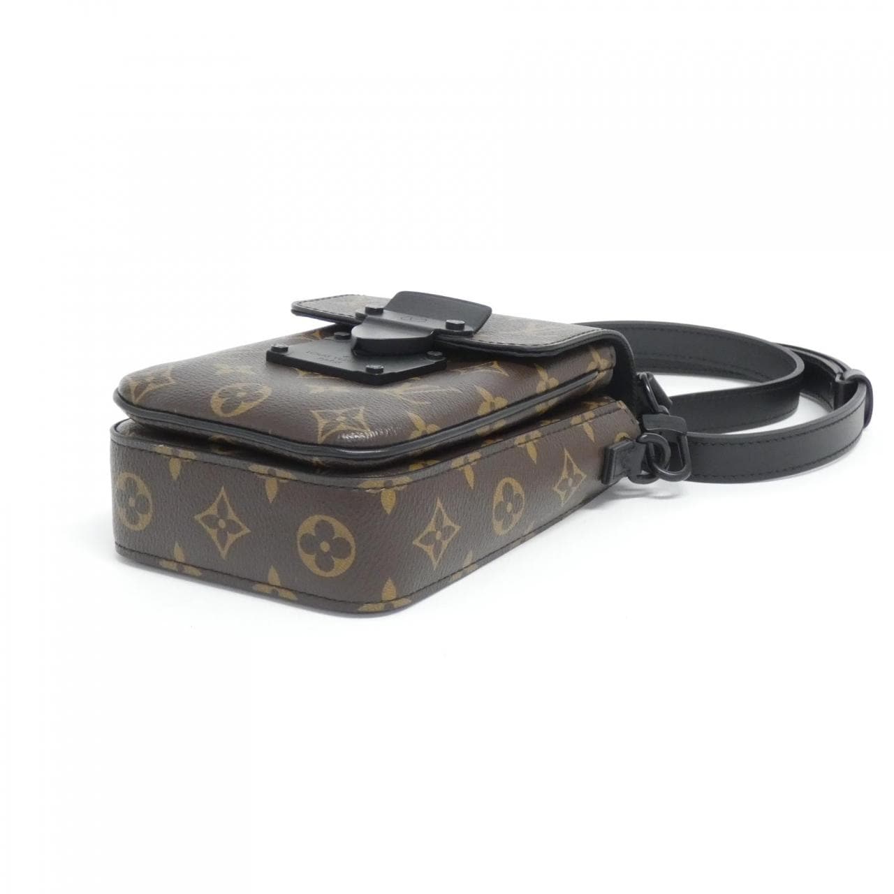 LOUIS VUITTON Monogram Macassar S Rock Vertical Wearable Wallet M81522 Shoulder Bag