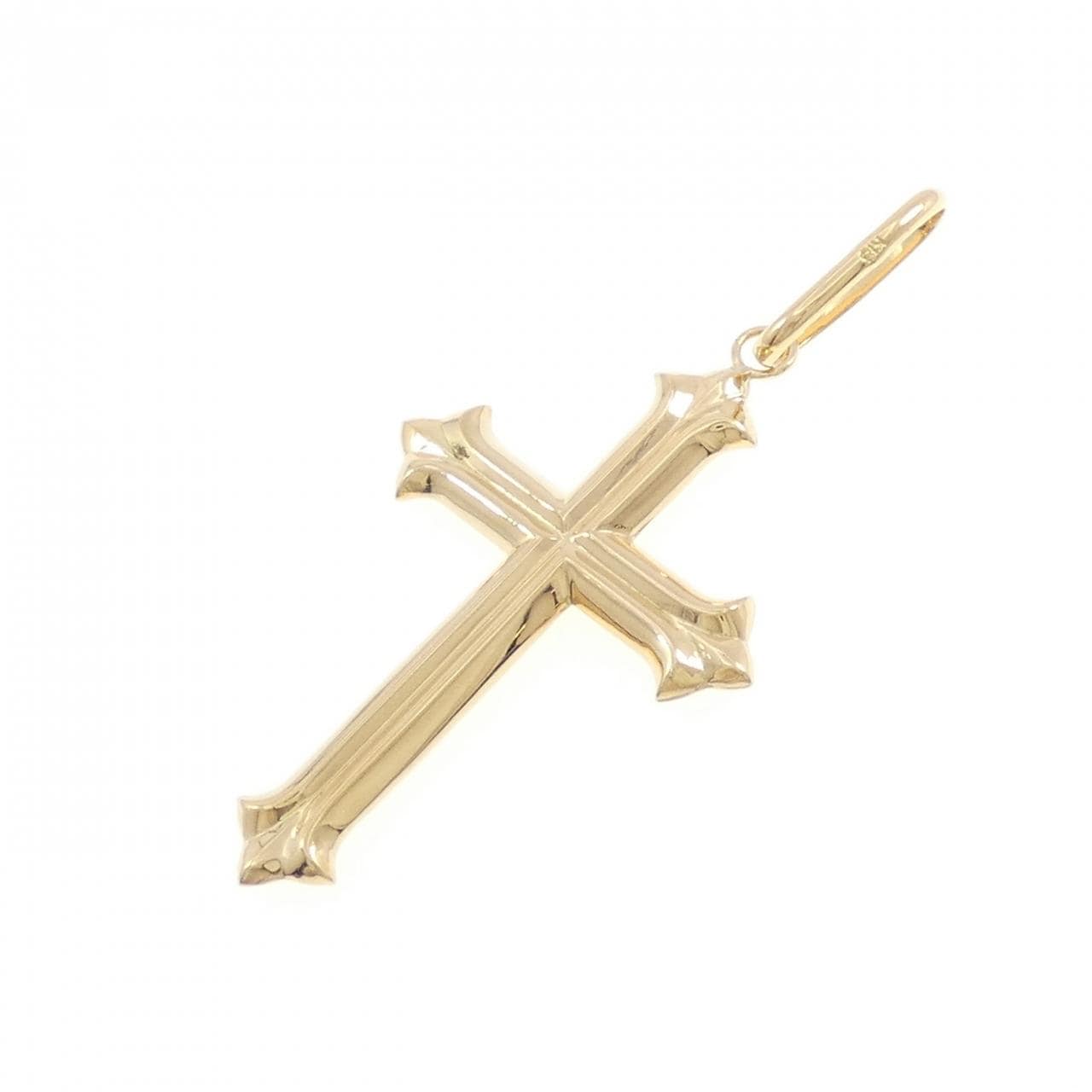 【新品】K18YG クロス ペンダント