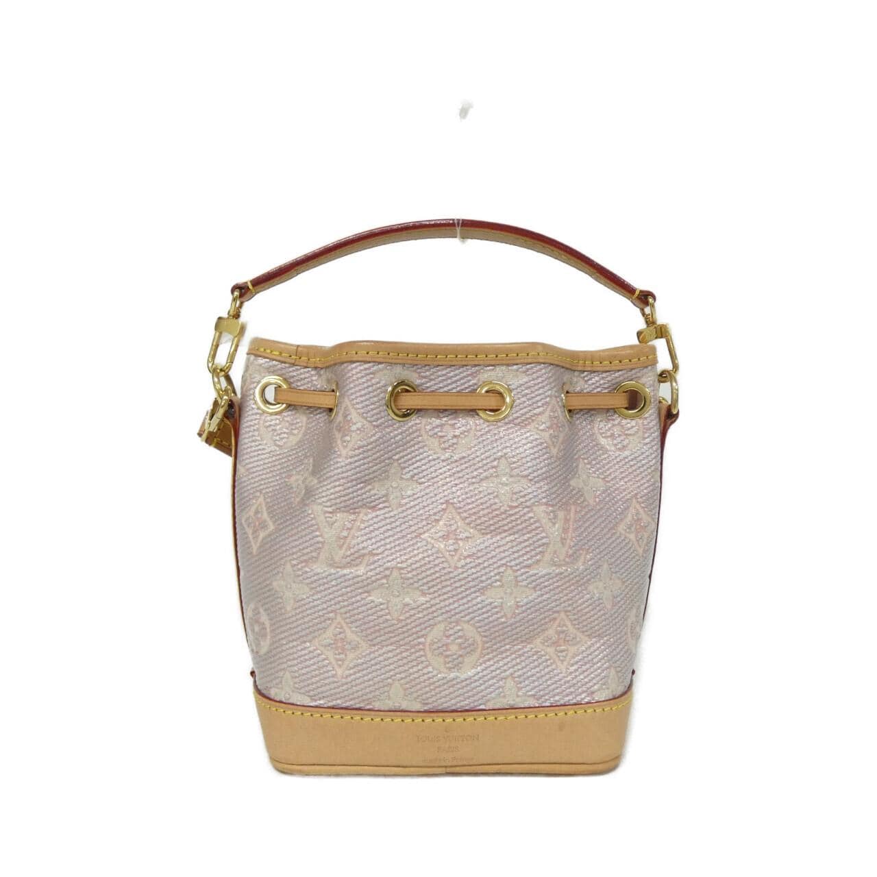 ルイヴィトン モノグラム ラミネーテッド ジャカード ナノ ノエ  2023PF M82427 ショルダーバッグ