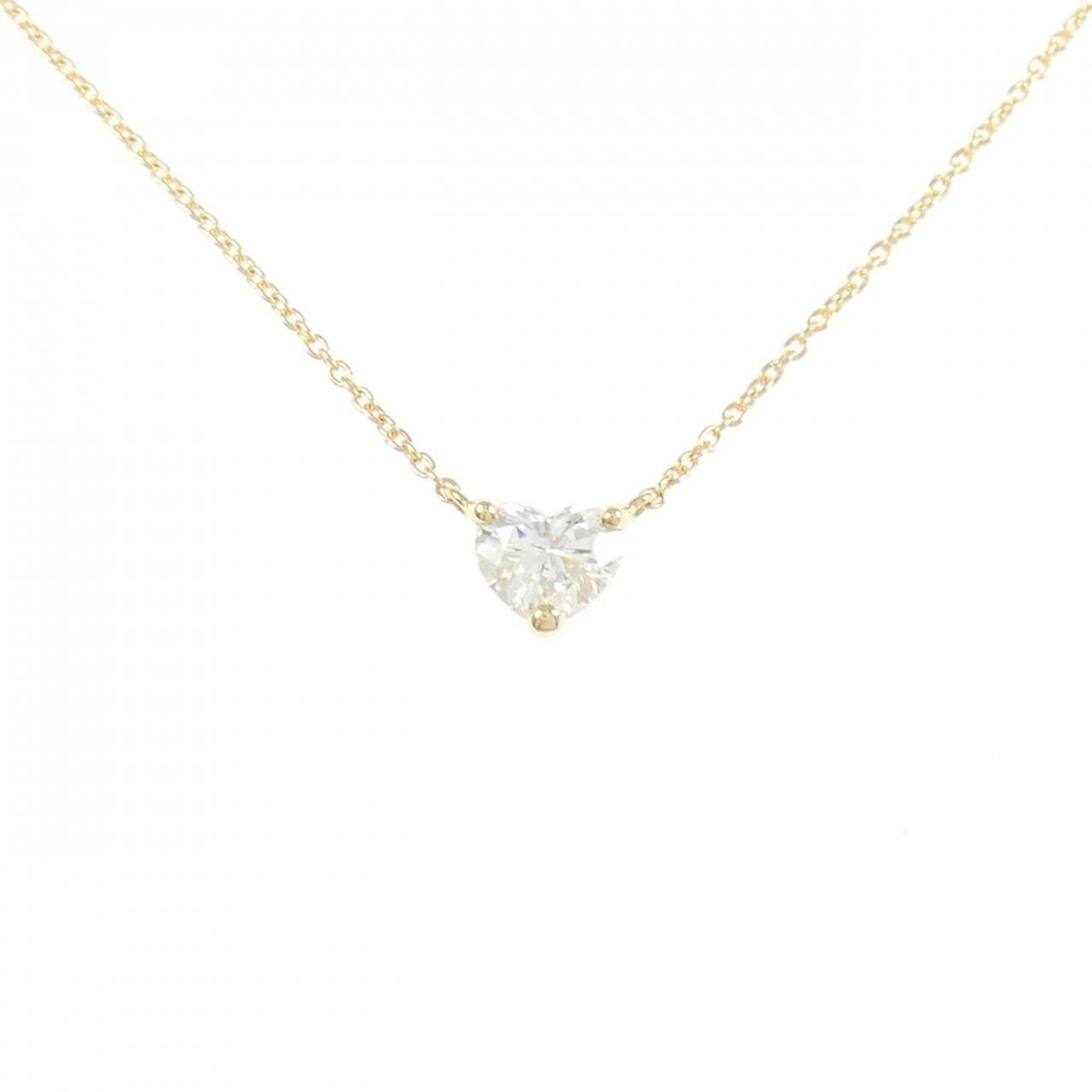 【リメイク】K18YG ダイヤモンド ネックレス 0.406CT G SI1 ハートシェイプ
