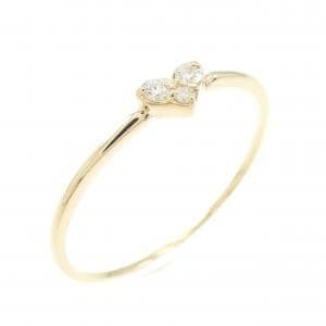 【リメイク】K18YG ハート ダイヤモンド リング 0.05CT