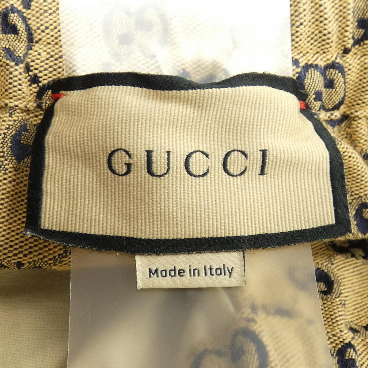 グッチ GUCCI レザーインターロッキングG付きGGキャンバスパンツ 658090 Z8AOV パンツ