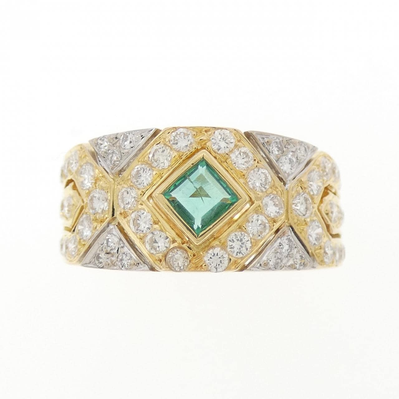 750YG/750WG エメラルド リング