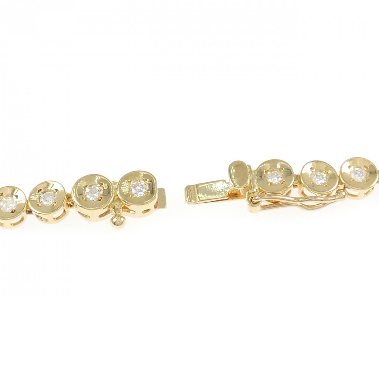 K18YG ダイヤモンド ブレスレット 1.00CT