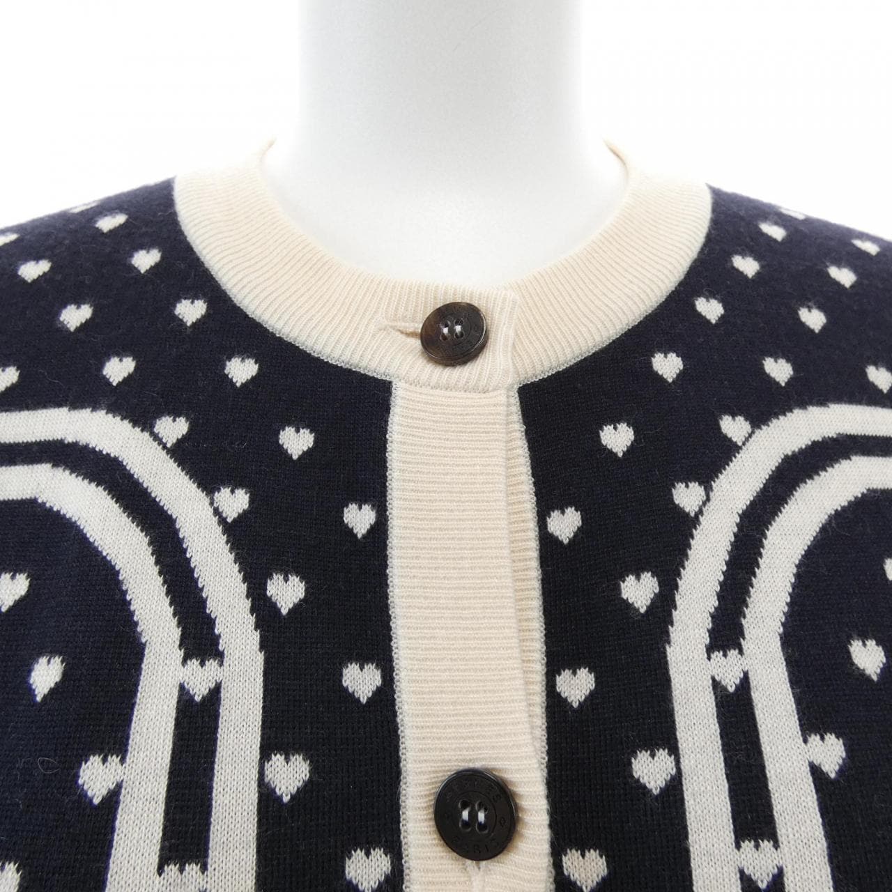 エルメス HERMES BRIDES DE GAlA LOVE *87-7711. カーディガン