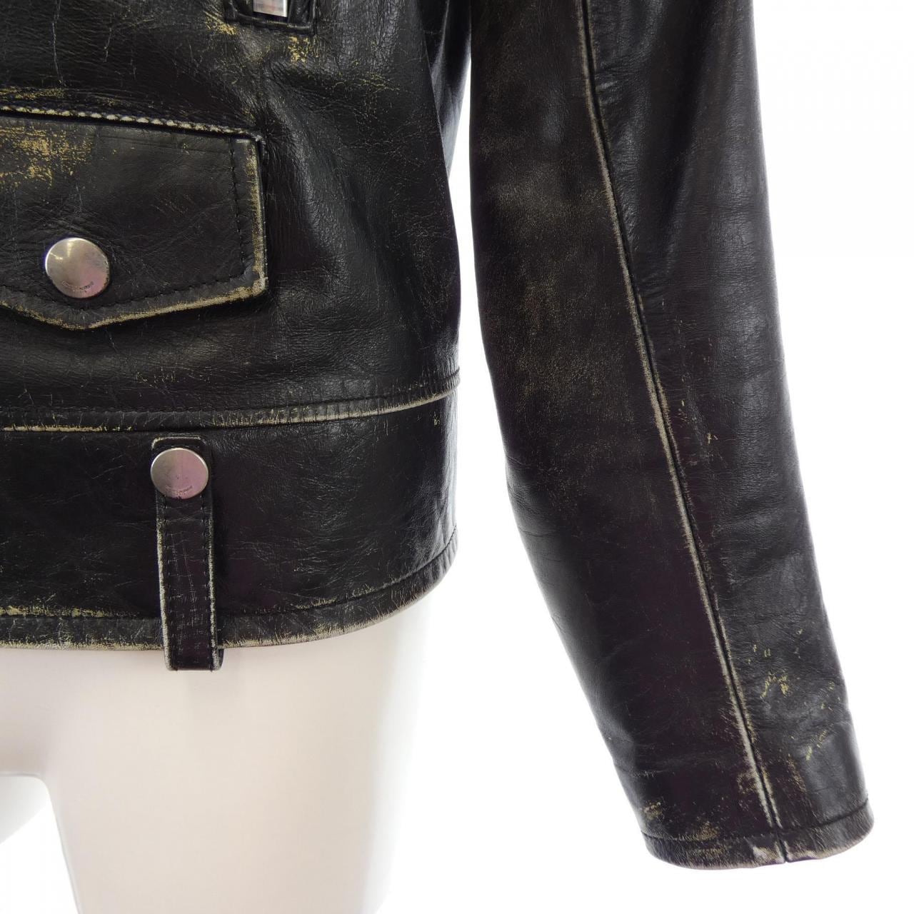 サンローラン SAINT LAURENT 397290 Y5QD1 レザーライダースジャケット