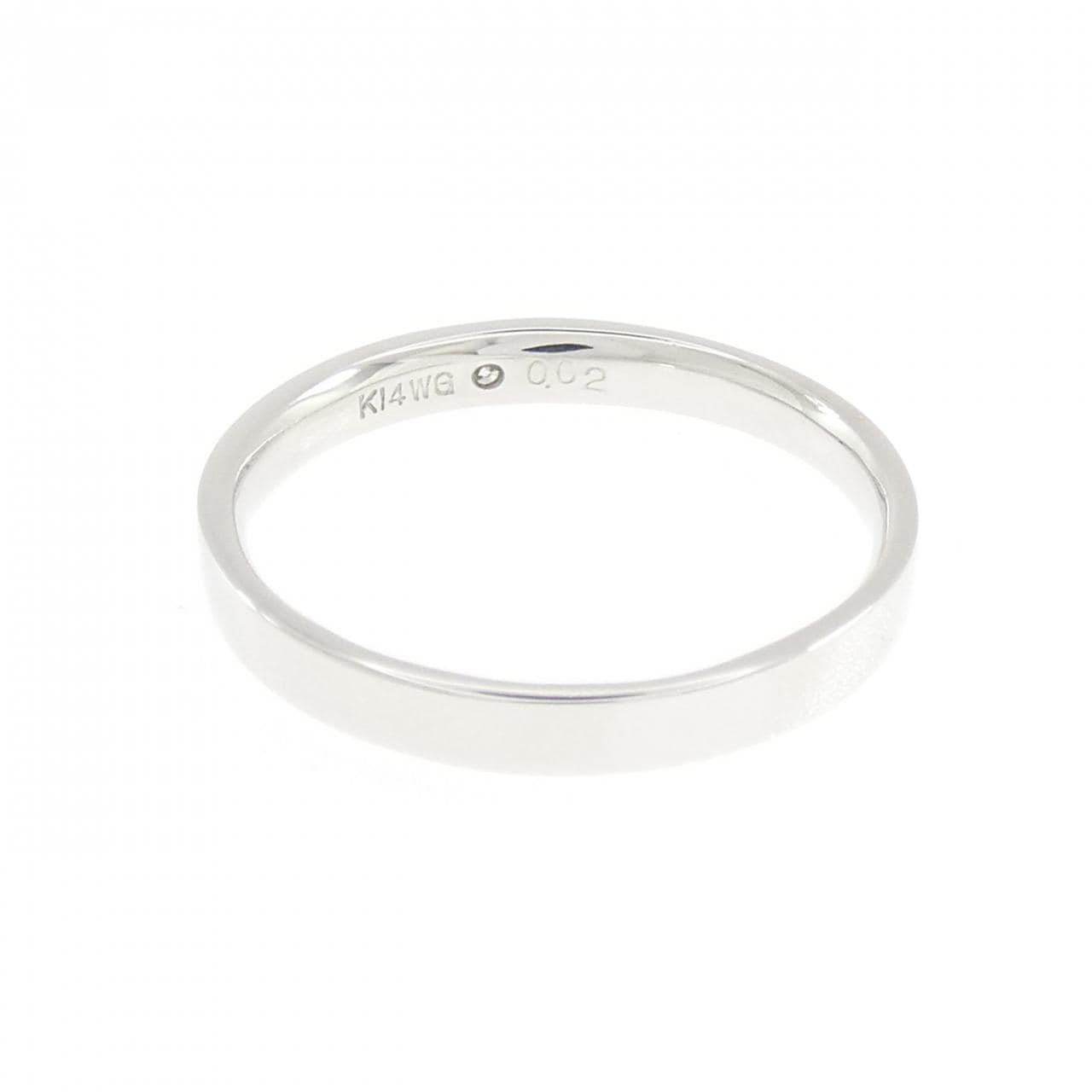 K14WG ダイヤモンド リング 0.02CT