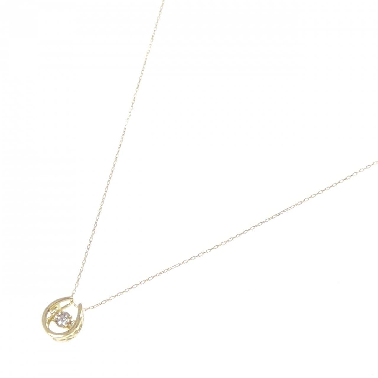 K18YG ダイヤモンド ネックレス 0.10CT