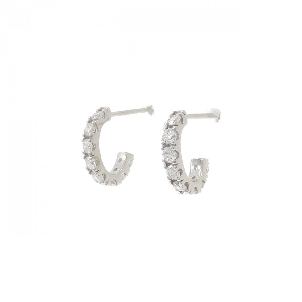 PT900 ダイヤモンド ピアス 1.00CT