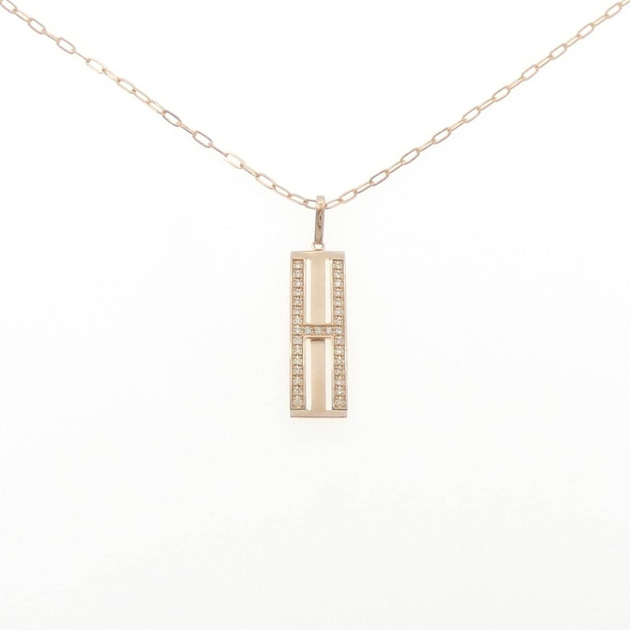 K18PG ダイヤモンド ネックレス 0.16CT