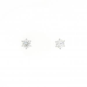 【リメイク】PT900/ST ダイヤモンド ピアス 0.216CT 0.229CT D VS2 EXT H&C