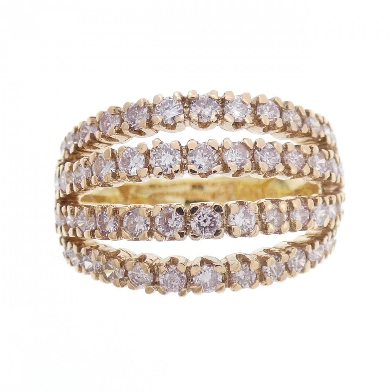 K18/K18PG ピンクダイヤモンド リング 1.00CT