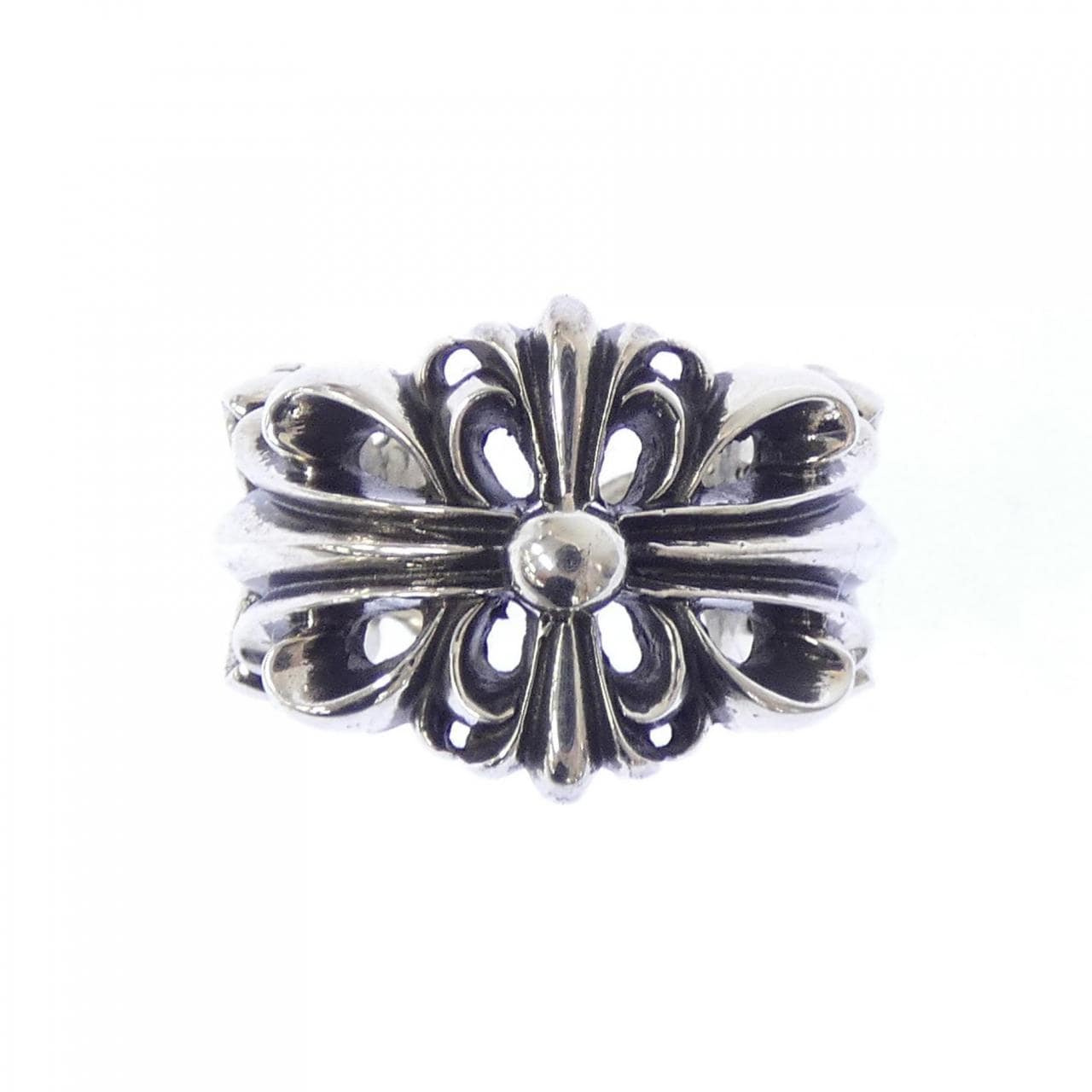 クロムハーツ CHROME HEARTS DBL FLORAL CROSS　ダブルフローラルクロス 207081100SLV RING