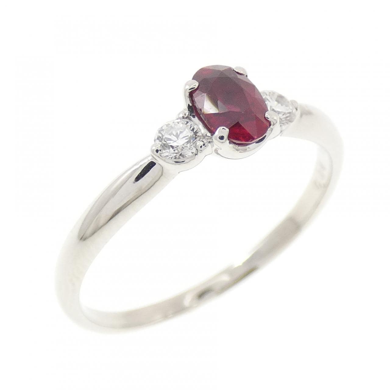 PT900 ルビー リング 0.34CT
