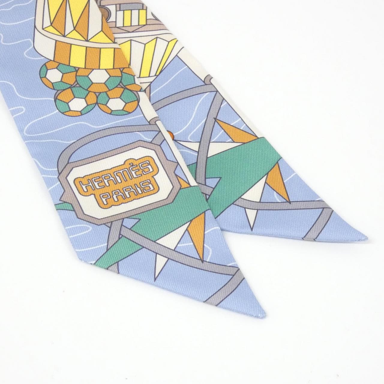[未使用品] HERMES ODYSSEY Twilly 063707S 圍巾