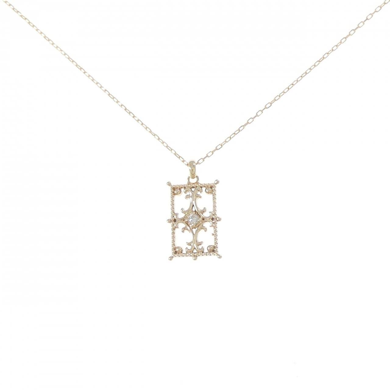 K10YG ダイヤモンド ネックレス 0.01CT