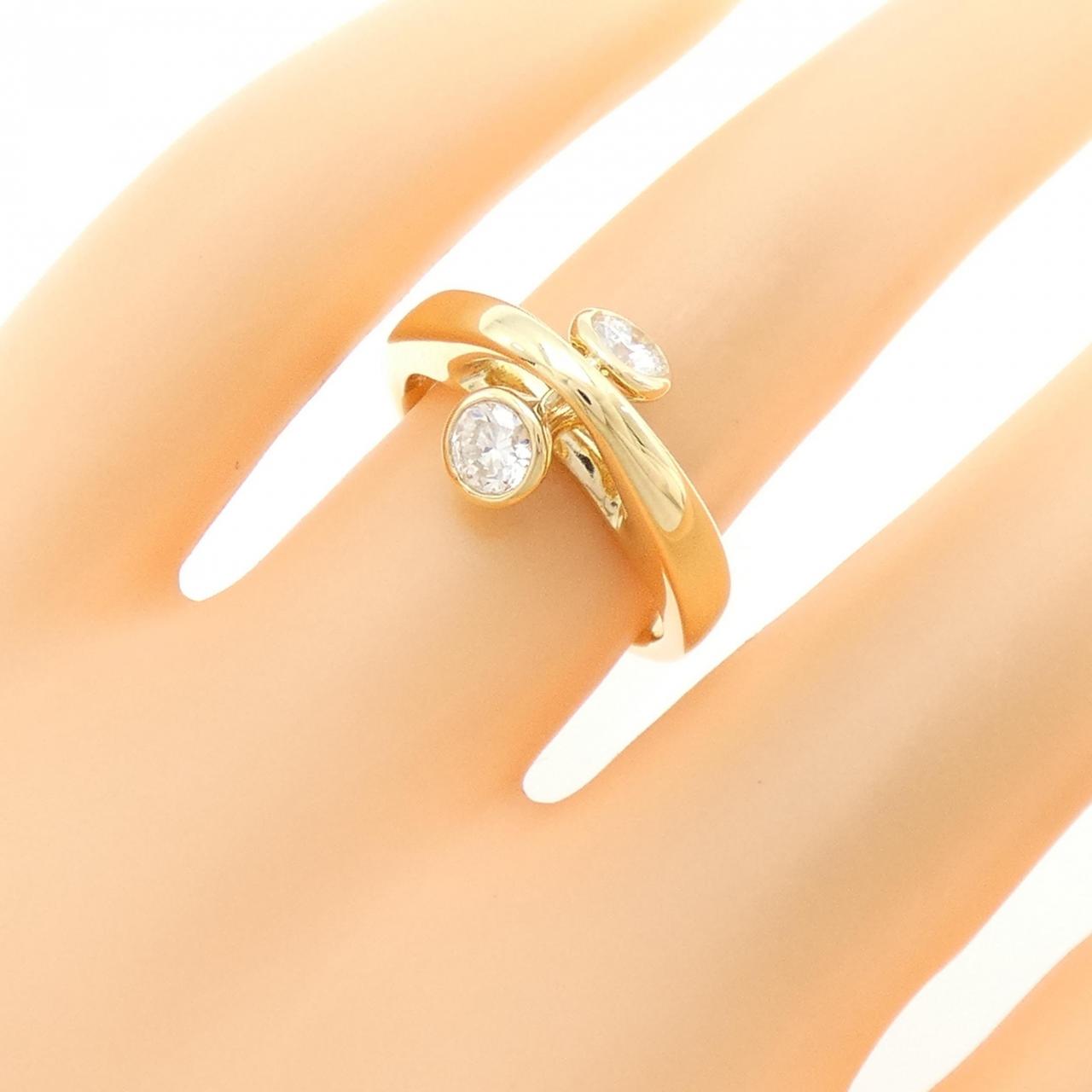 K18YG ダイヤモンド リング 0.47CT