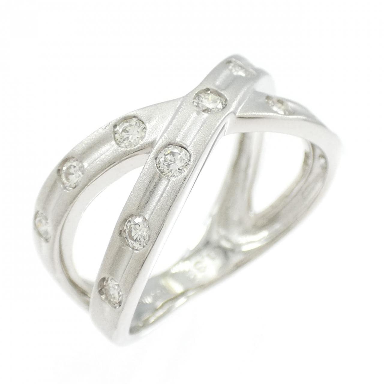 K18WG ダイヤモンド リング 0.32CT