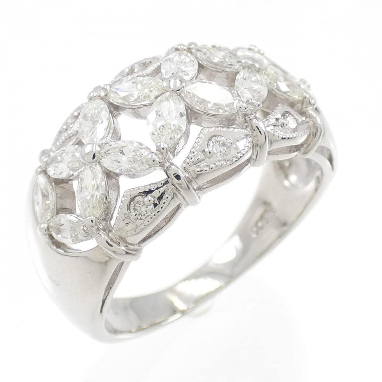 PT フラワー ダイヤモンド リング 1.12CT