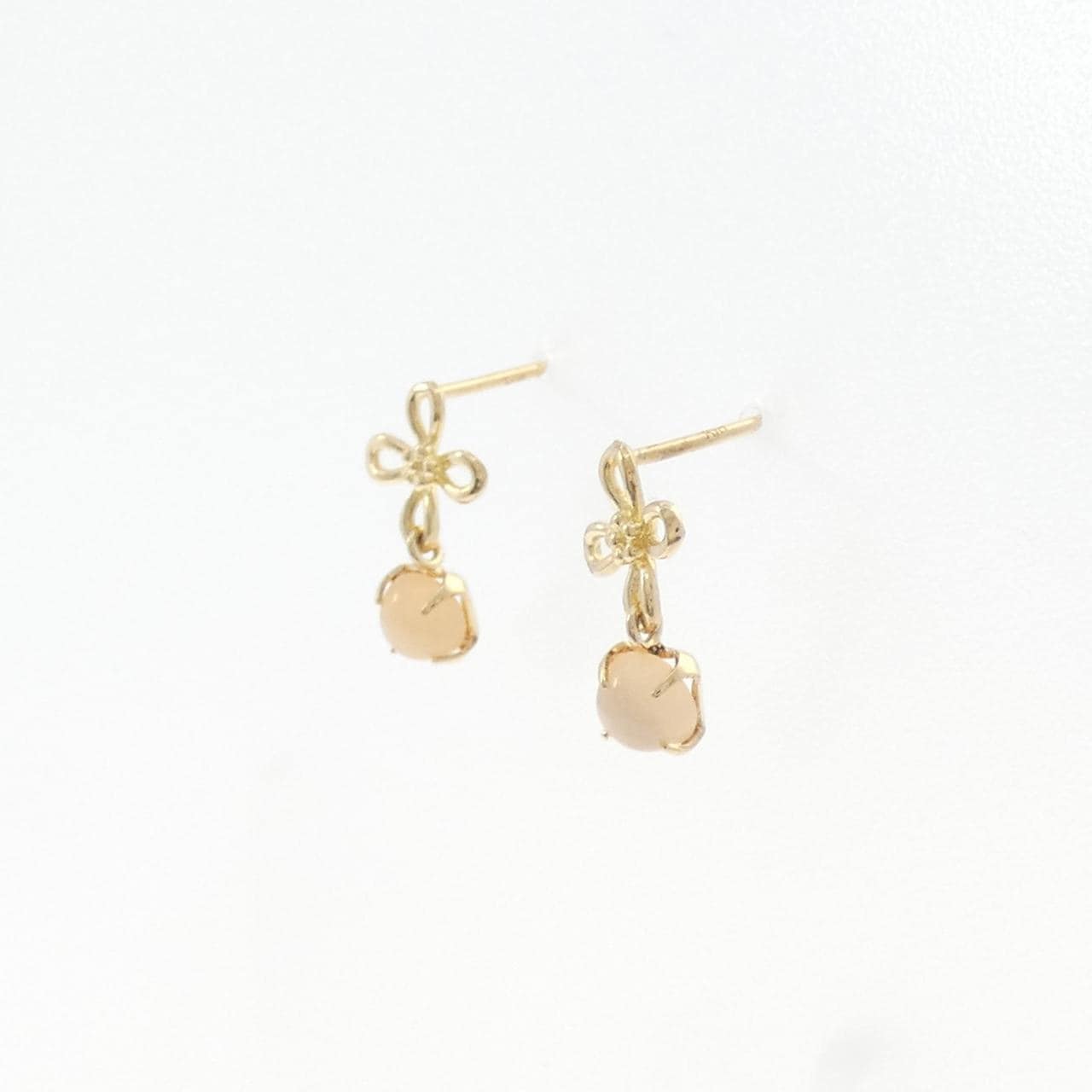 K18YG ムーンストーン ピアス