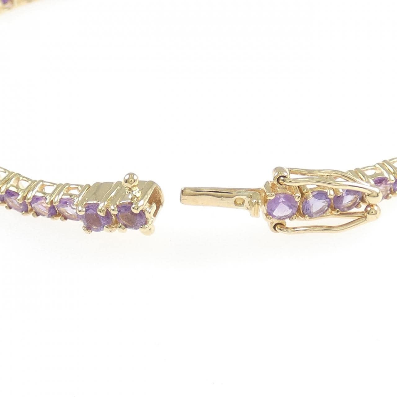 K18YG アメジスト ブレスレット