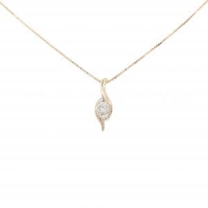K18PG ダイヤモンド ネックレス 0.16CT