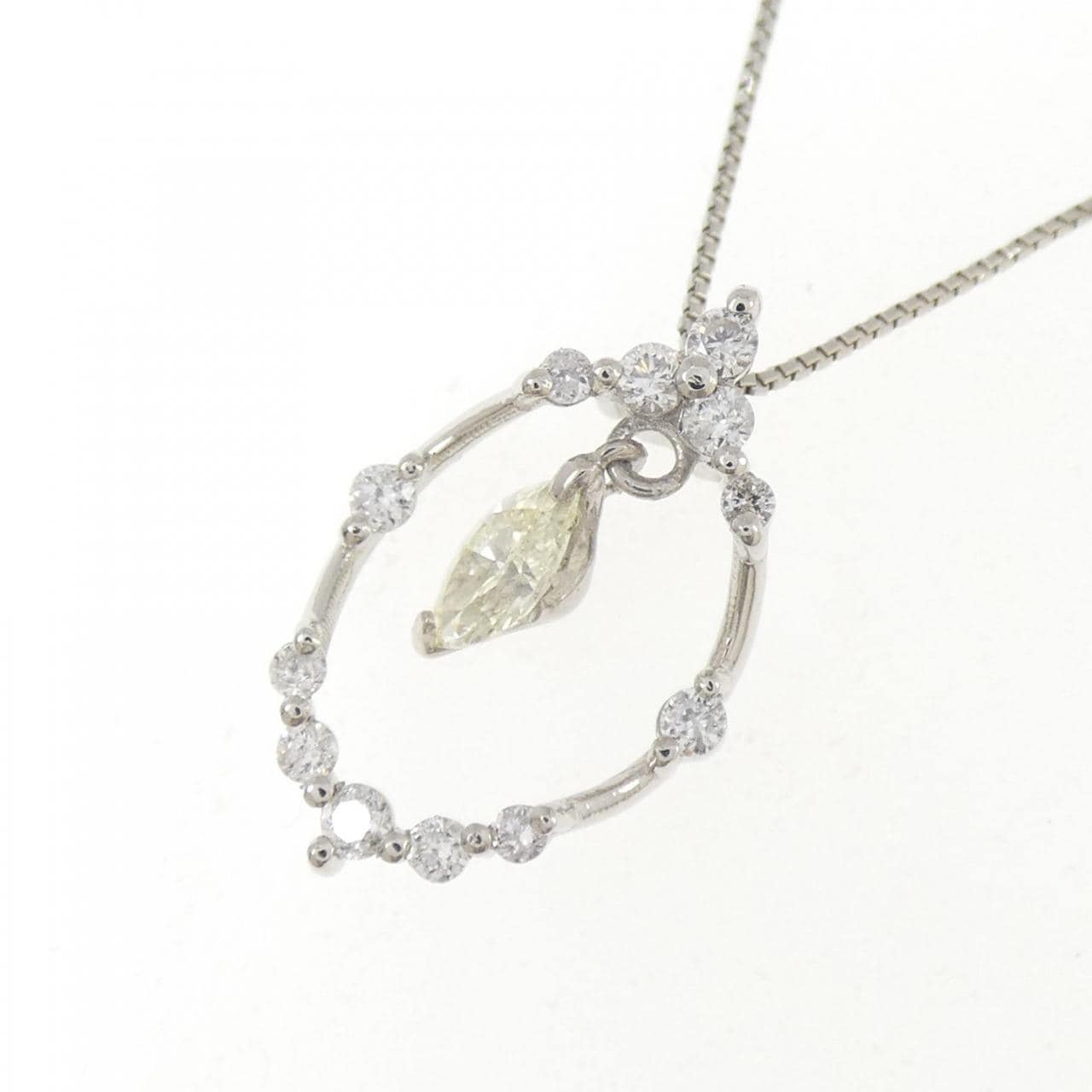 PT900/PT850 ダイヤモンド ネックレス 0.225CT