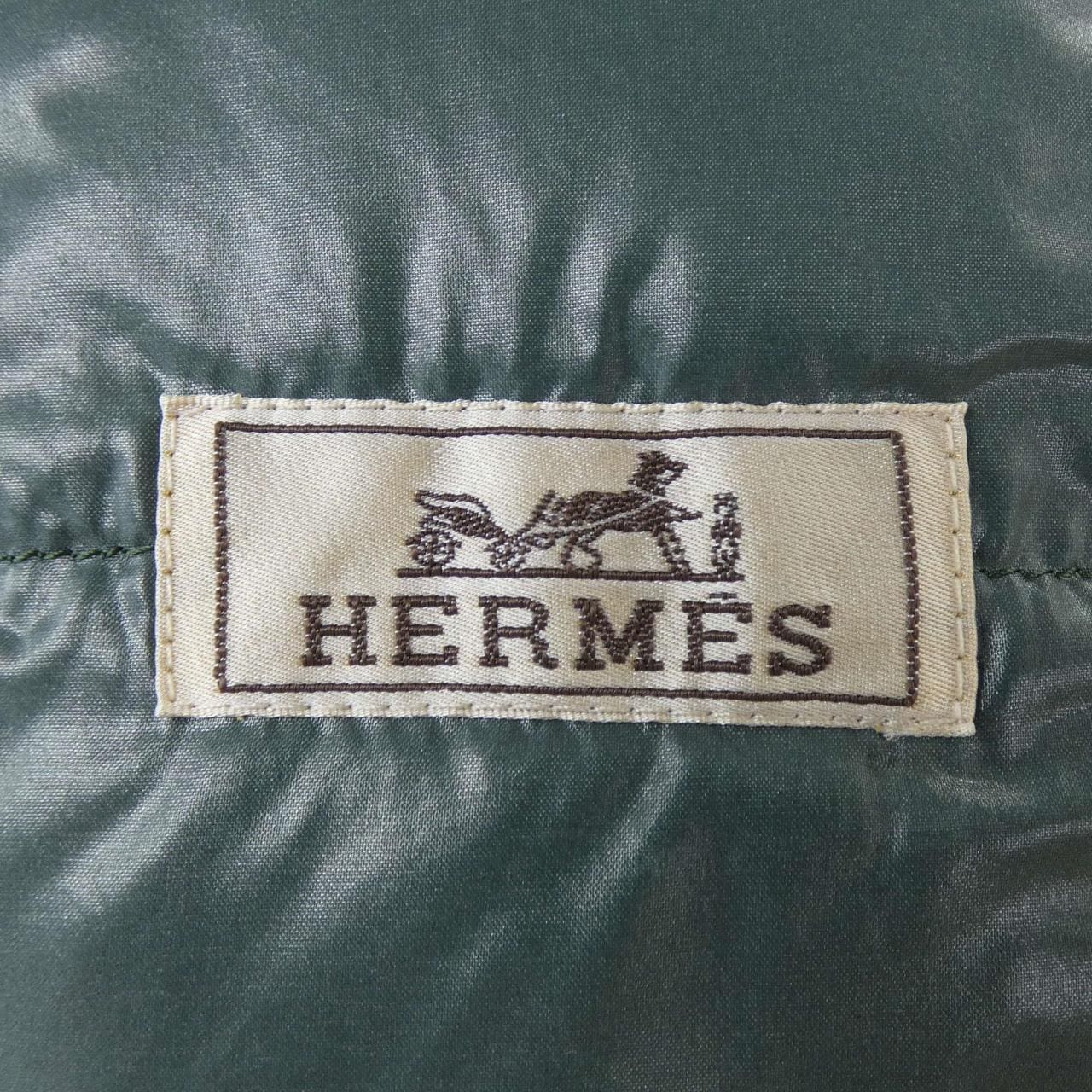 エルメス HERMES キルティング･フーデッドブルゾン *32-5516 ダウンジャケット