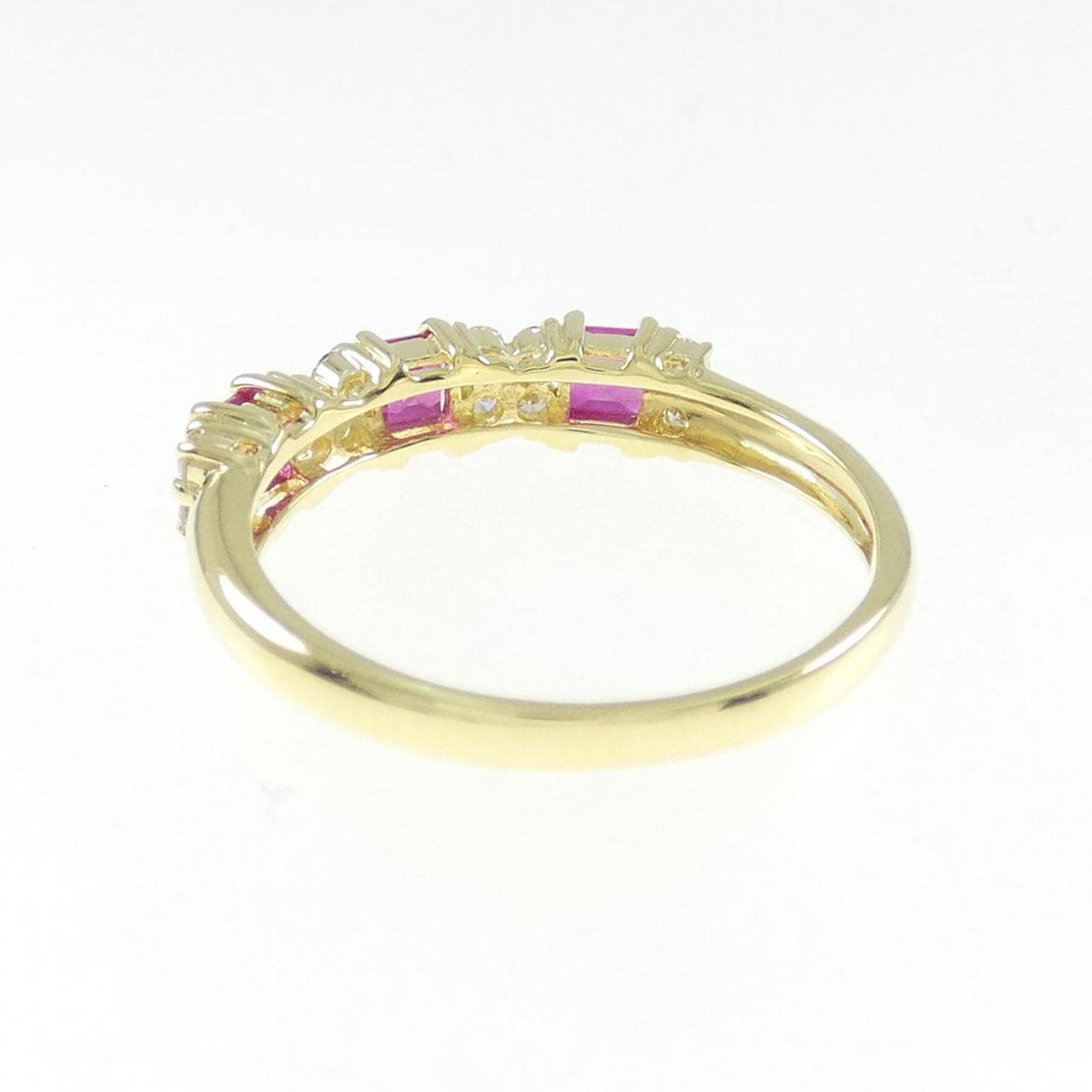 K18YG ルビー リング 0.56CT