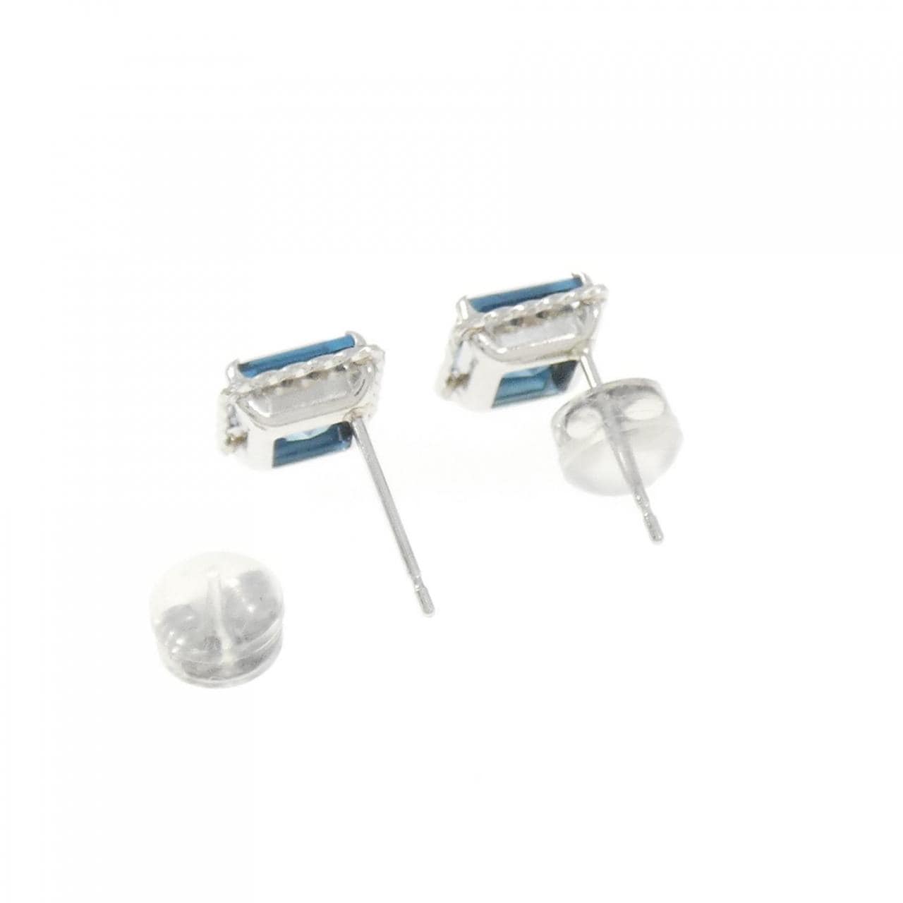 PT Blue Topaz Earrings 2.0CT