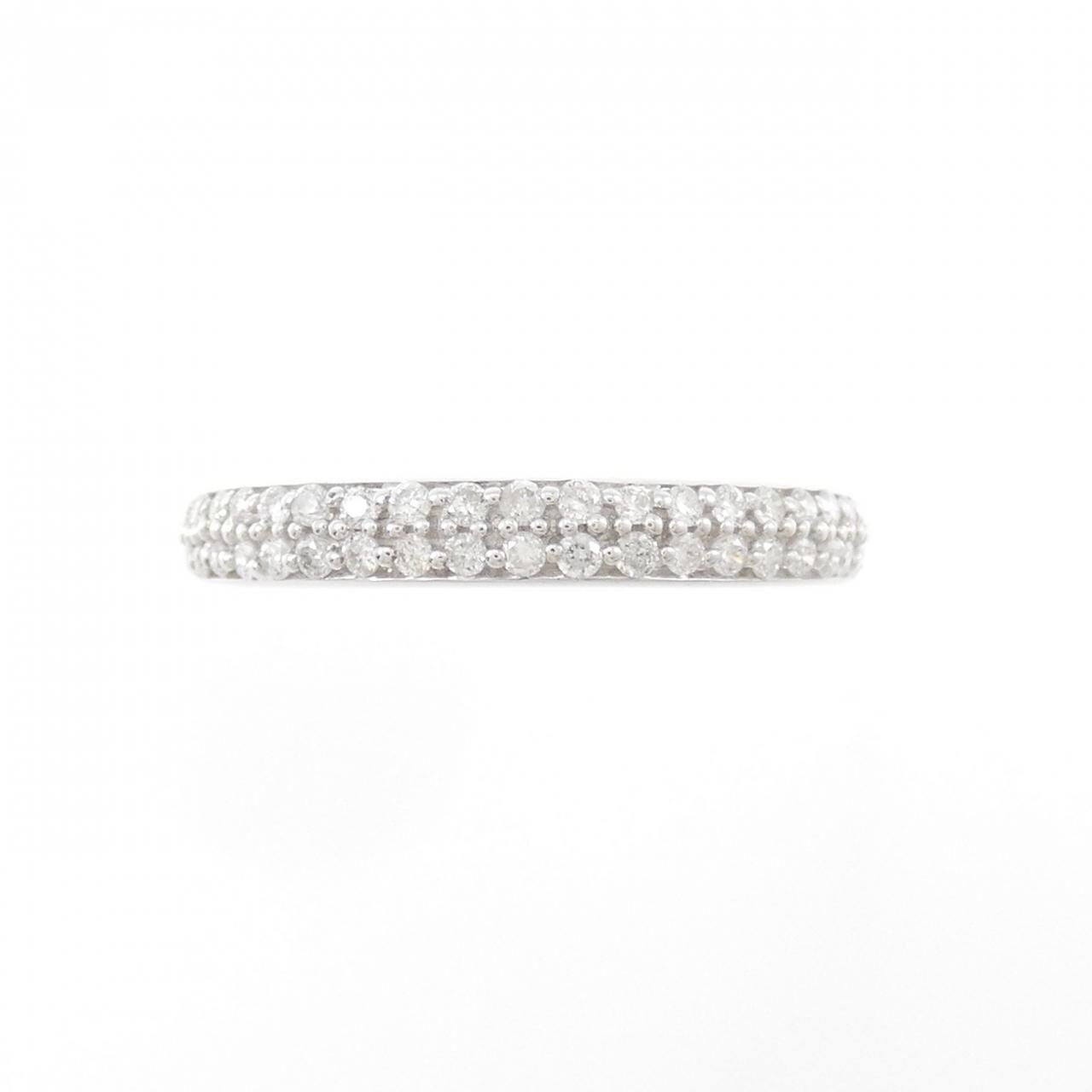 K18WG half eternity Diamond ring 0.20CT