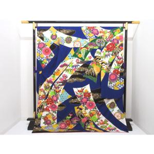 袋帯　友禅金彩加工　刺繍入り