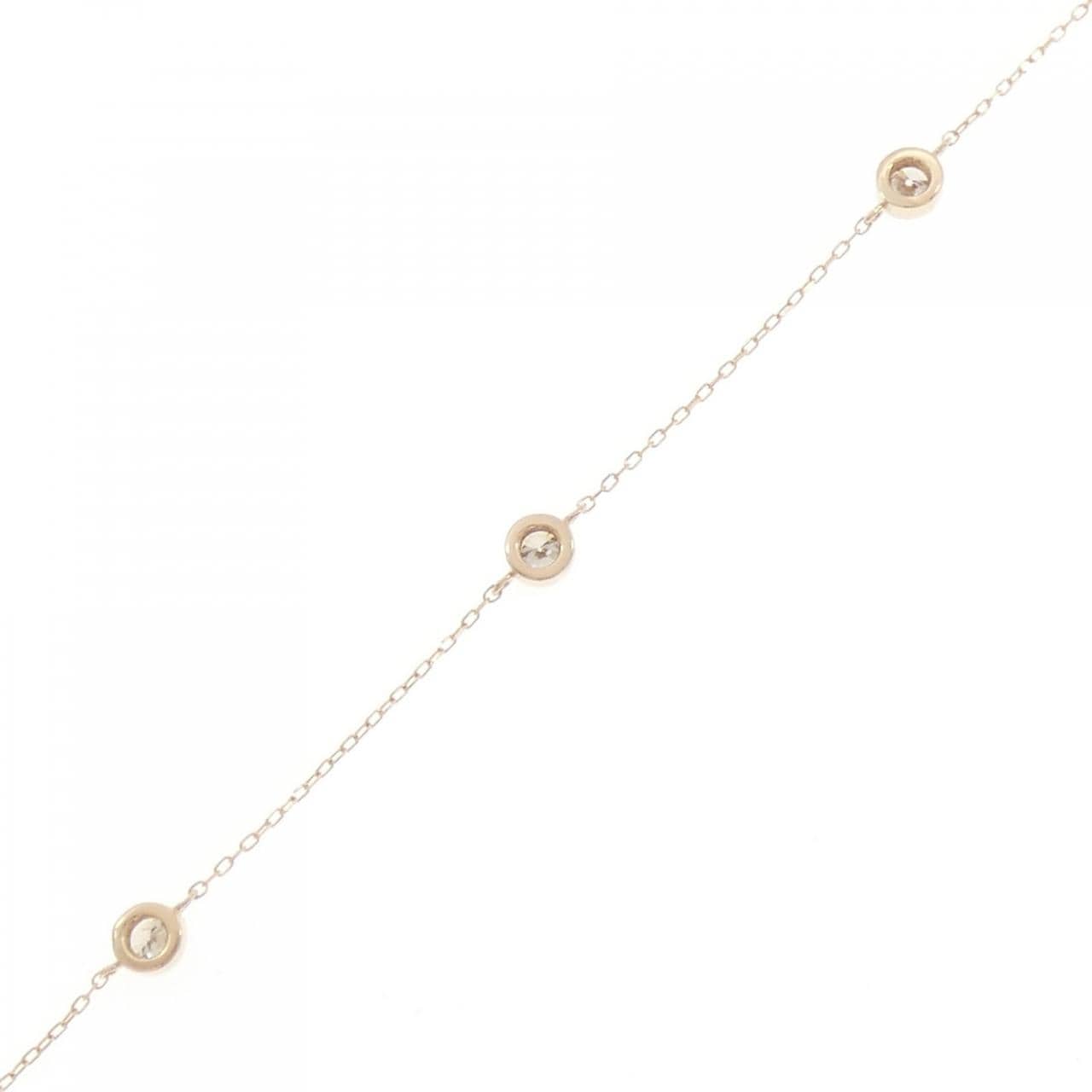 K18PG ダイヤモンド ブレスレット 0.50CT