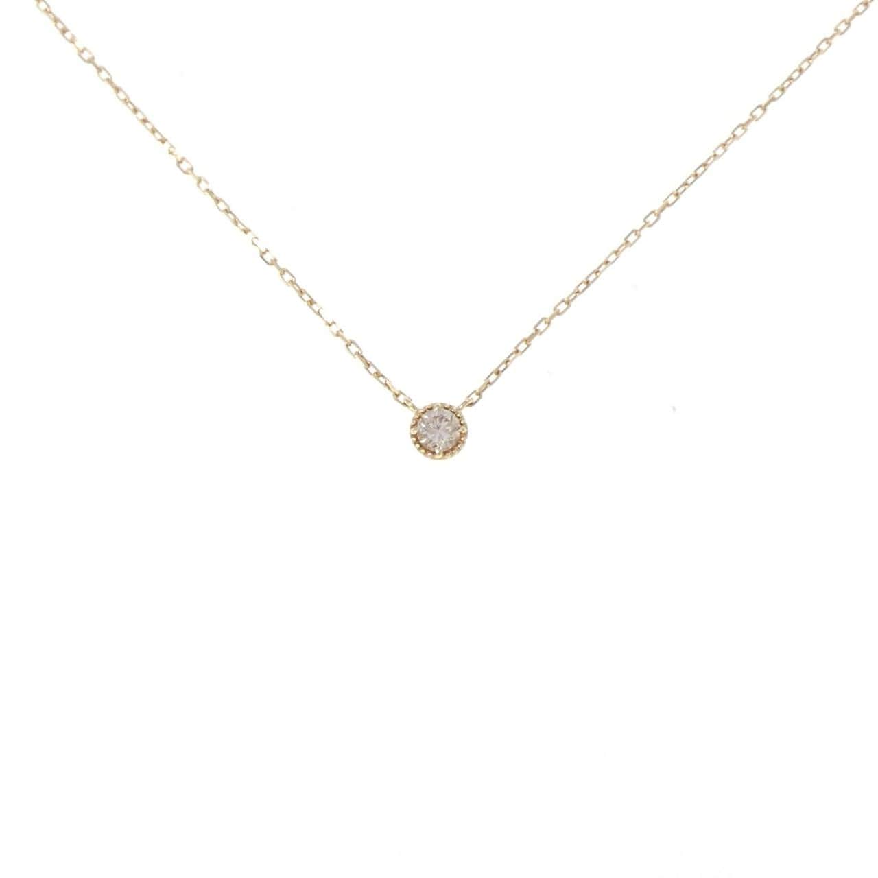 アガット ダイヤモンド ネックレス 0.07CT