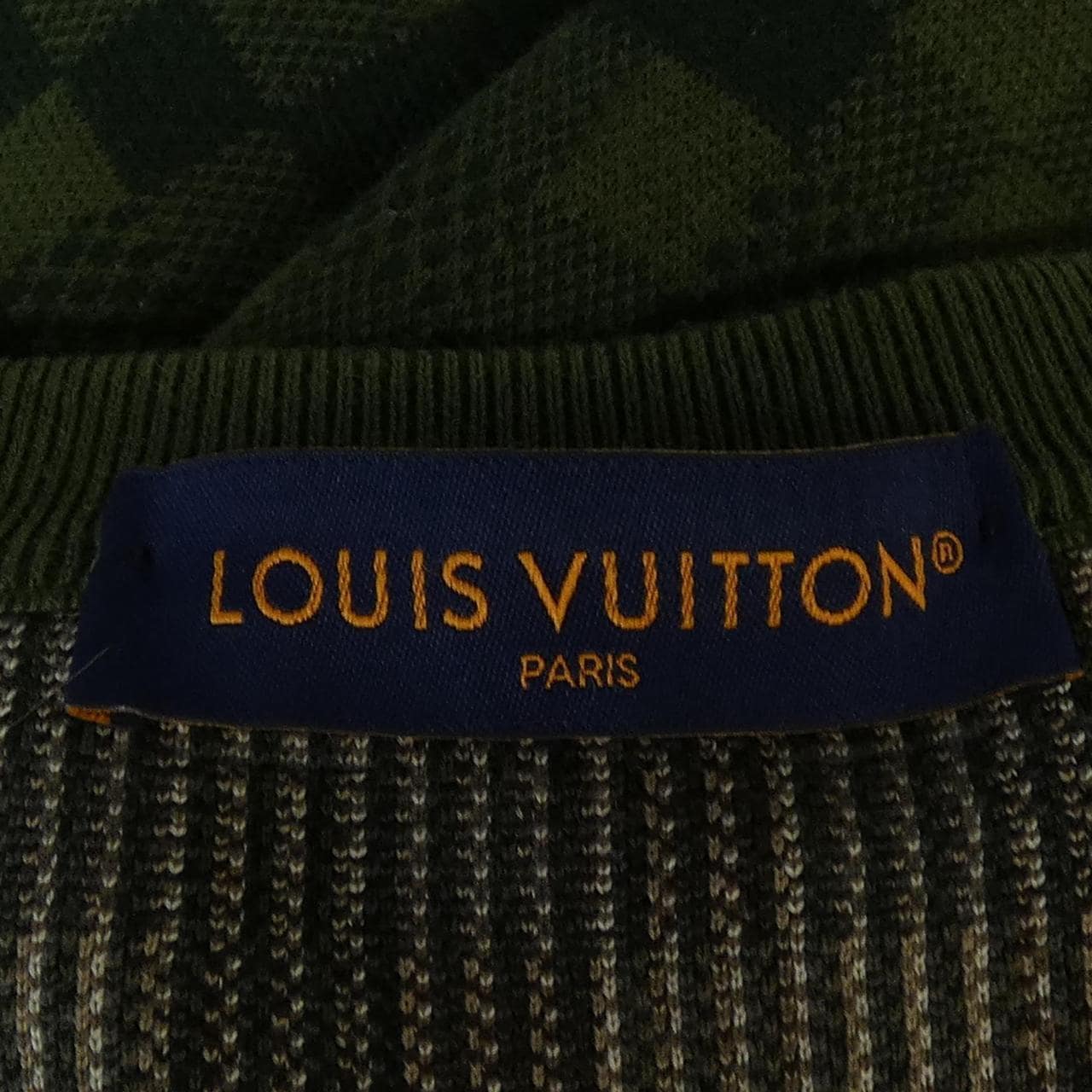 ルイヴィトン LOUIS VUITTON ダモフラージュコットンプルオーバー HQN72WAUR ニット